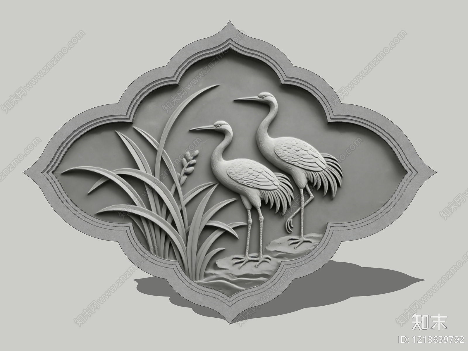 新中式浮雕SU模型下载【ID:1213639792】