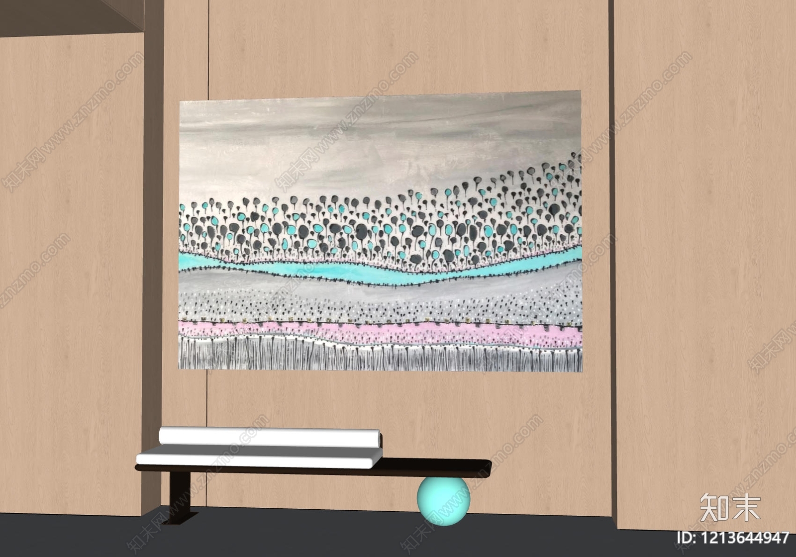 意式挂画SU模型下载【ID:1213644947】