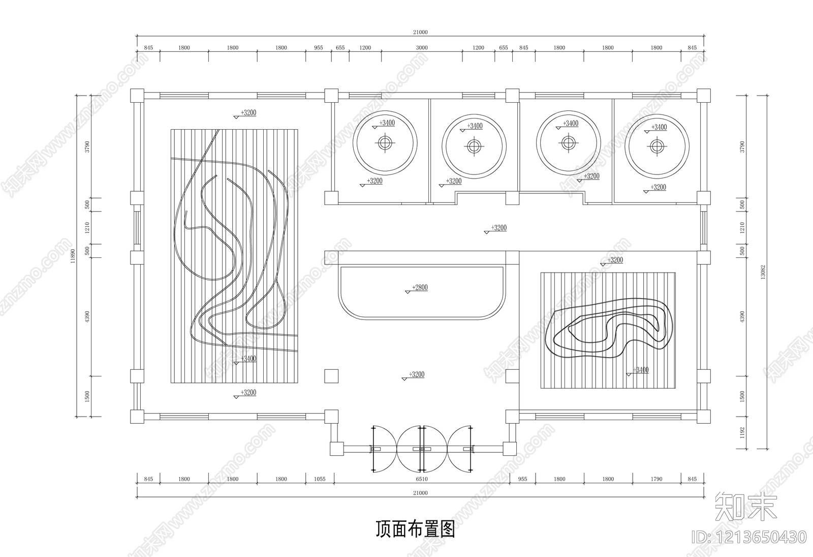 现代茶餐厅cad施工图下载【ID:1213650430】