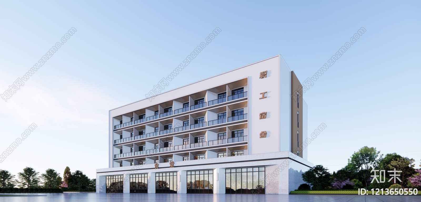 现代简约学生宿舍SU模型下载【ID:1213650550】