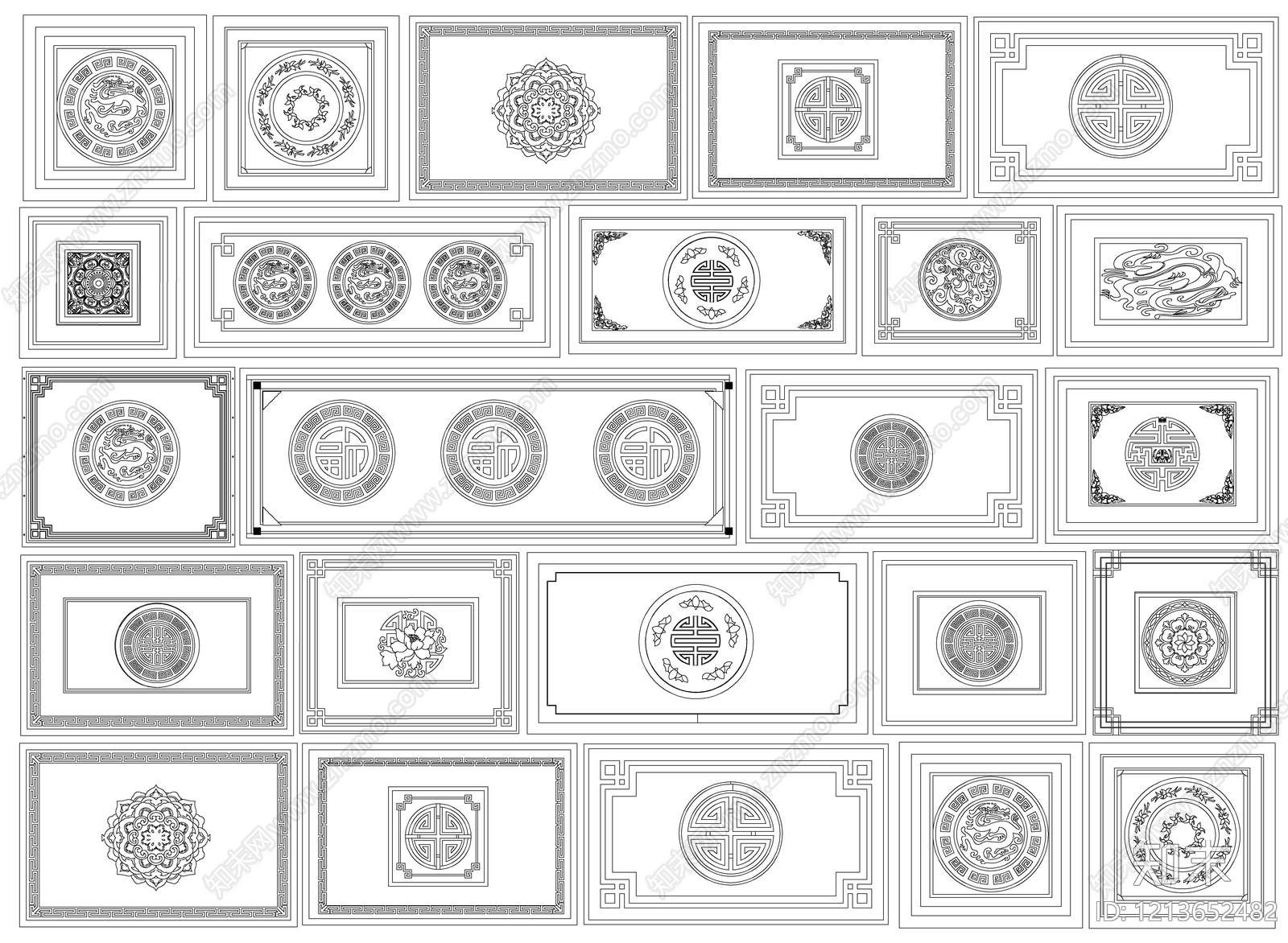 图案铺装施工图下载【ID:1213652482】