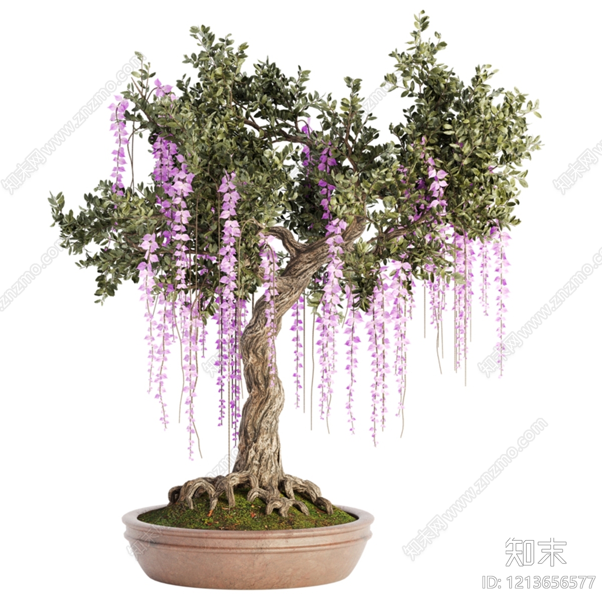 新中式盆景3D模型下载【ID:1213656577】