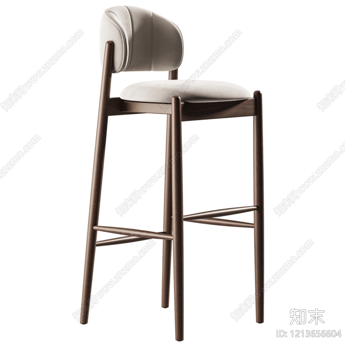现代简约吧椅3D模型下载【ID:1213656604】