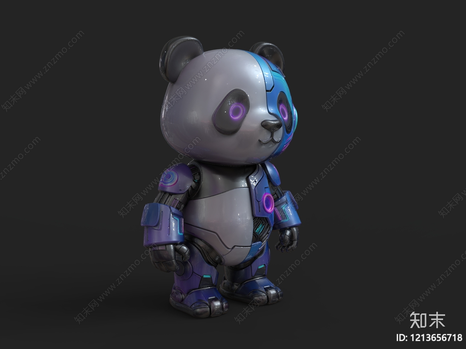赛博朋克虚拟人物3D模型下载【ID:1213656718】