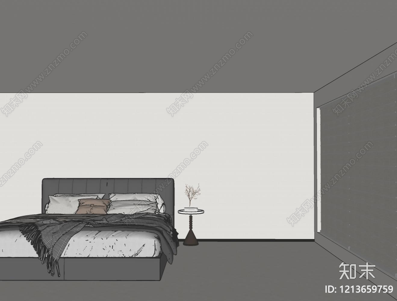 现代边几SU模型下载【ID:1213659759】
