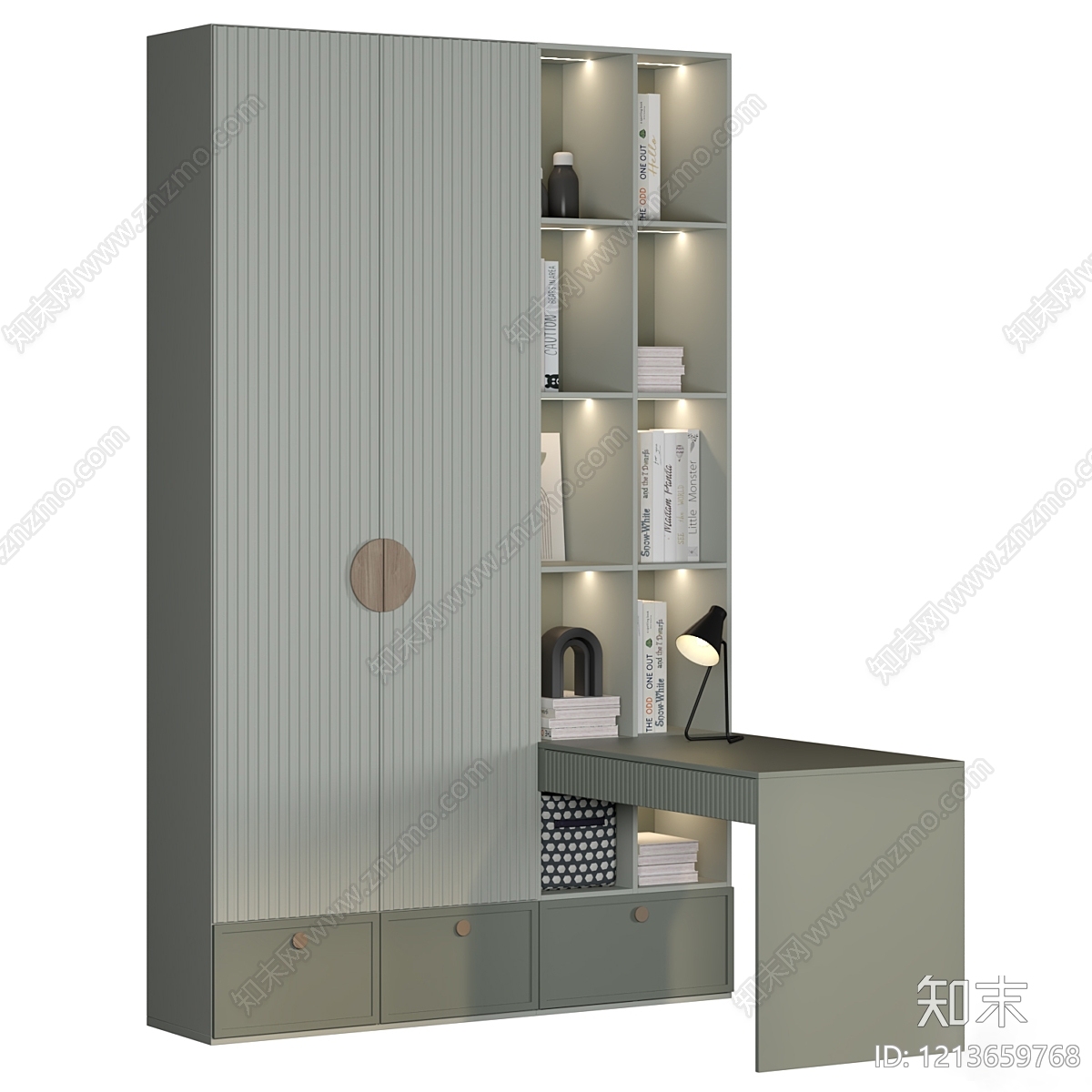 现代简约衣柜3D模型下载【ID:1213659768】