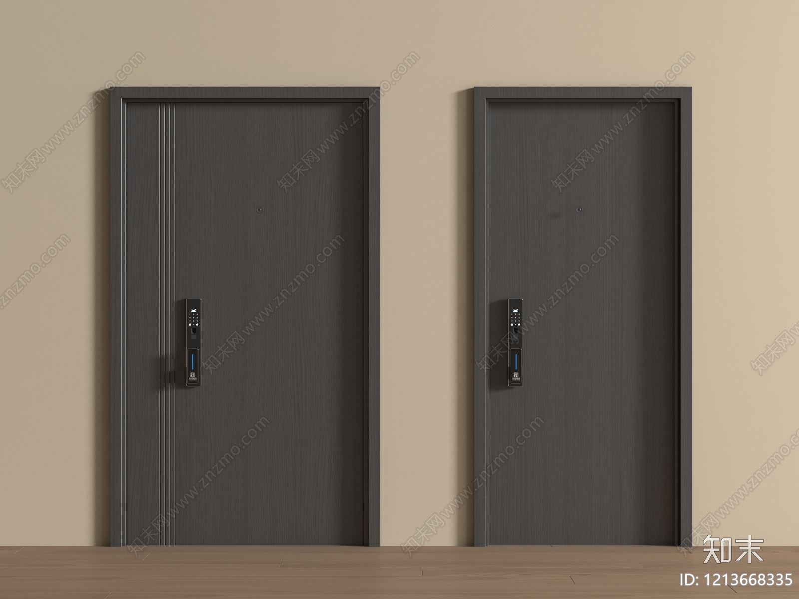 极简单开门3D模型下载【ID:1213668335】