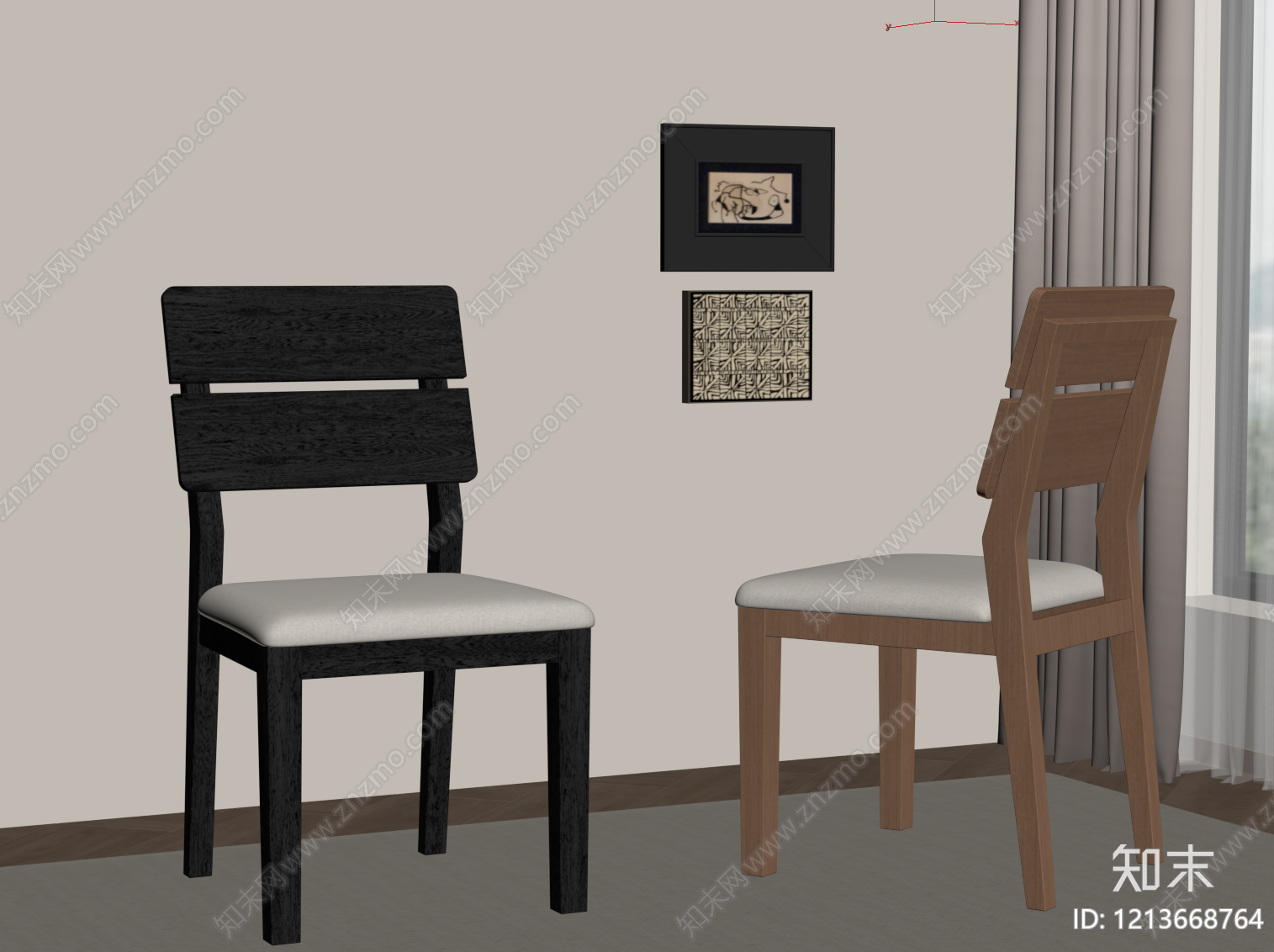 现代简约儿童椅SU模型下载【ID:1213668764】