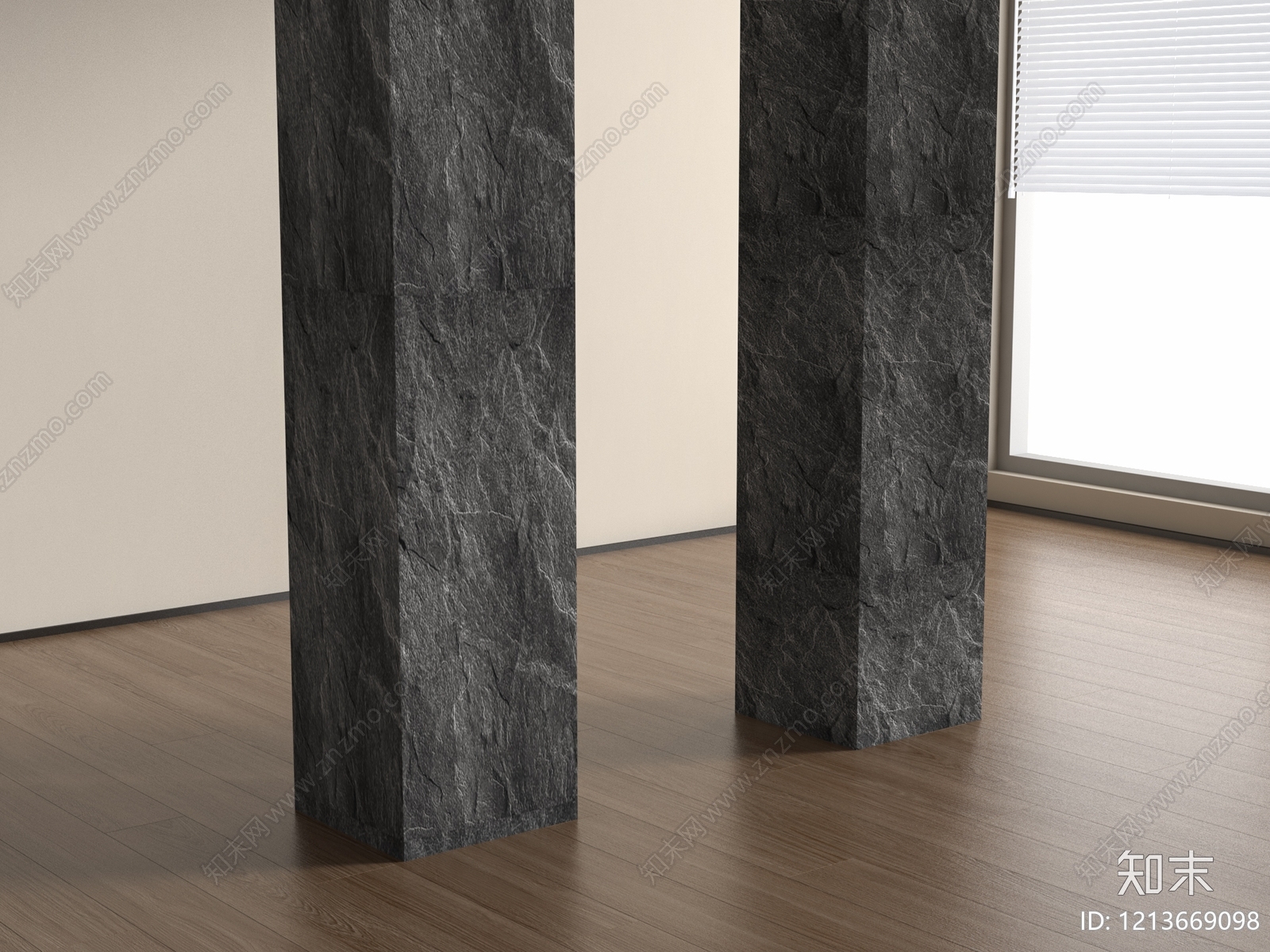 现代简约柱子3D模型下载【ID:1213669098】