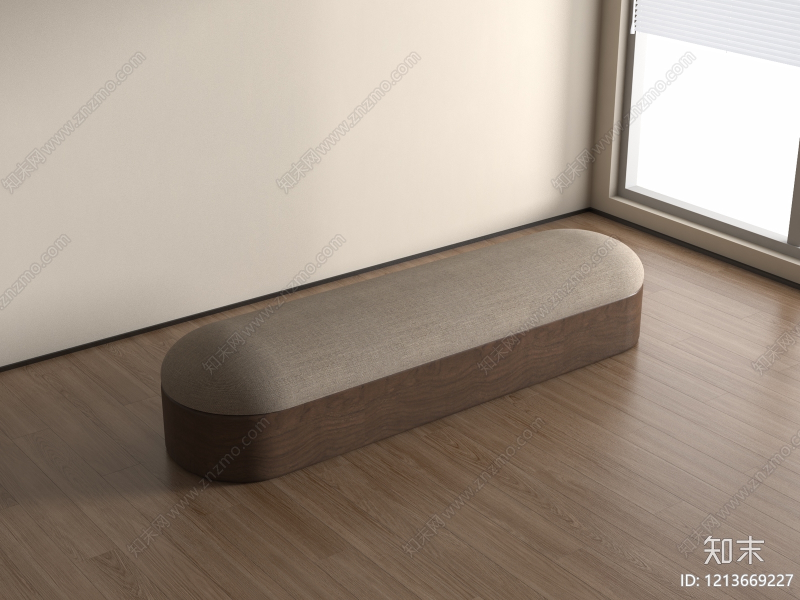 现代简约沙发凳3D模型下载【ID:1213669227】