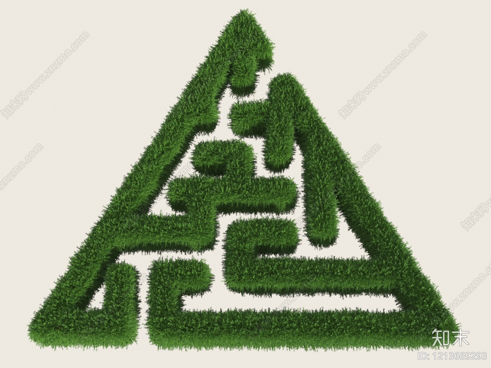 绿篱造型绿植墙3D模型下载【ID:1213669293】