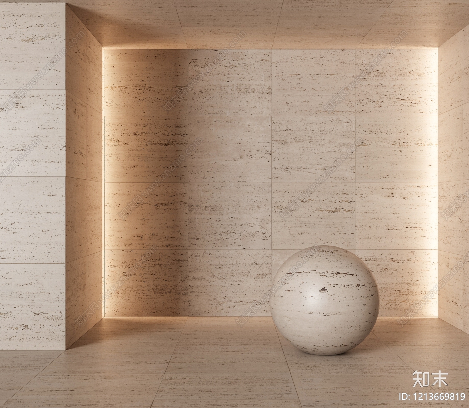 极简地砖3D模型下载【ID:1213669819】