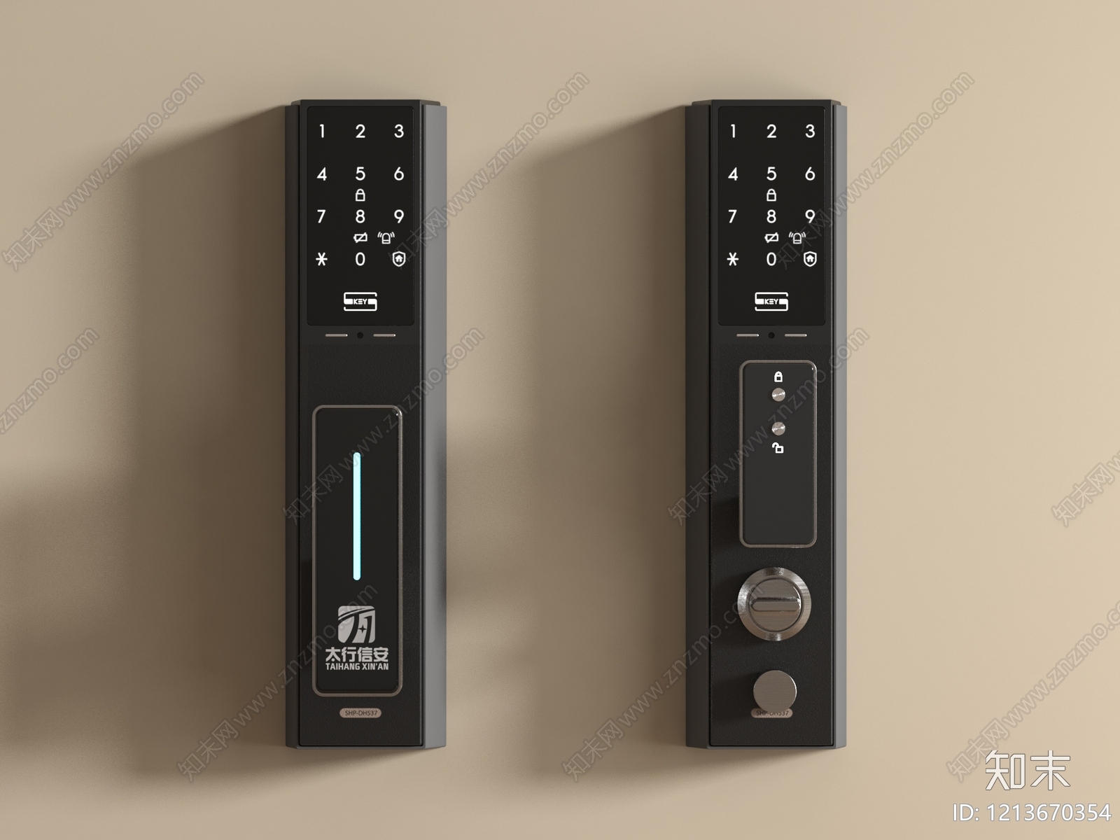 现代简约锁SU模型下载【ID:1213670354】