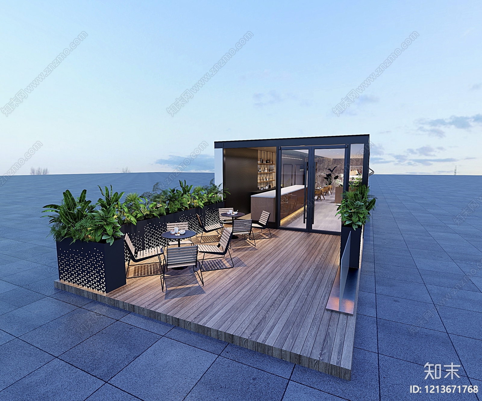 现代简约外摆3D模型下载【ID:1213671768】