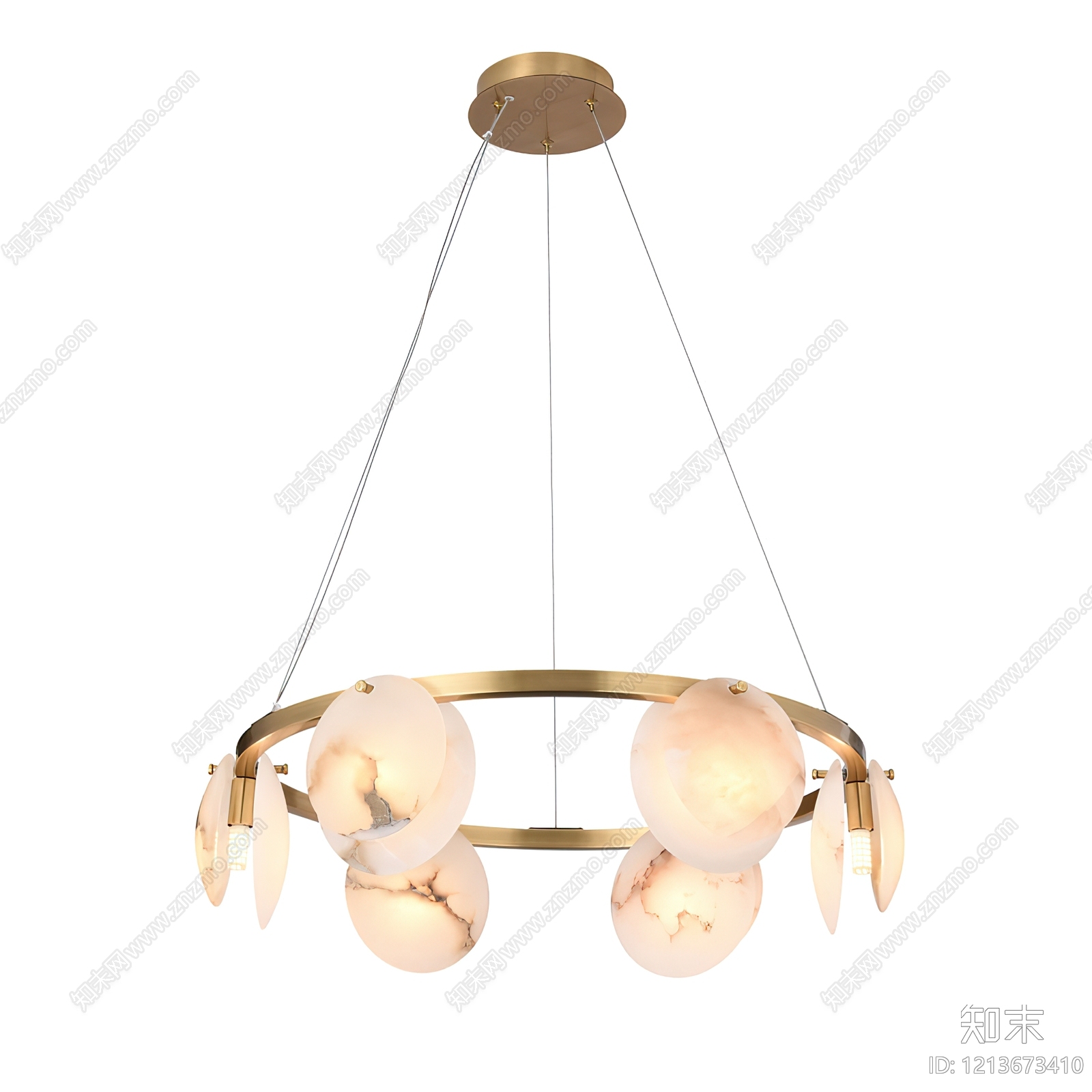 现代轻奢吊灯SU模型下载【ID:1213673410】
