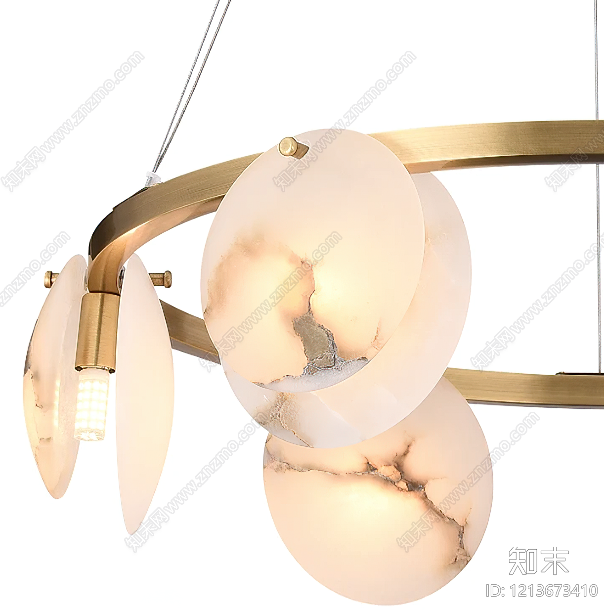 现代轻奢吊灯SU模型下载【ID:1213673410】
