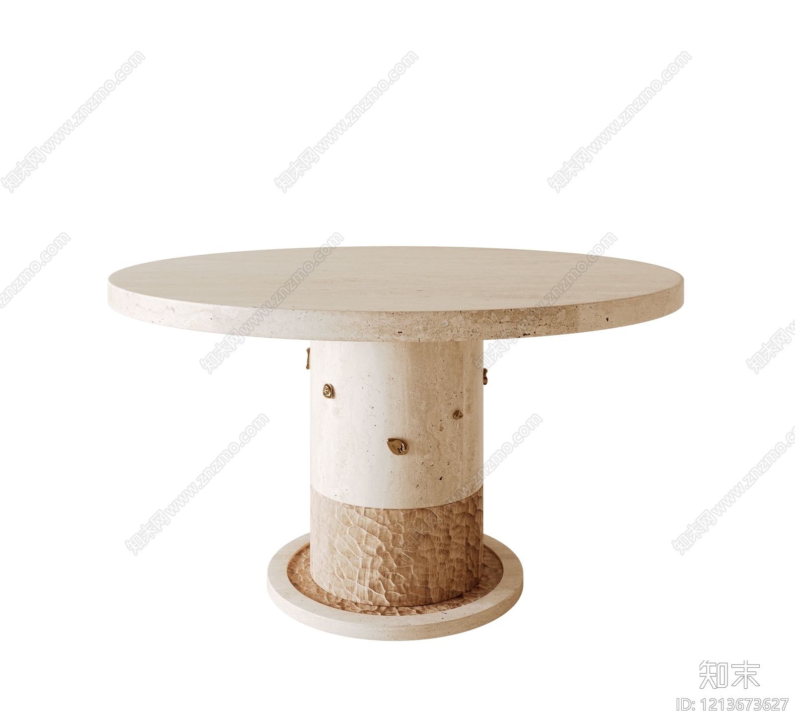侘寂餐桌3D模型下载【ID:1213673627】