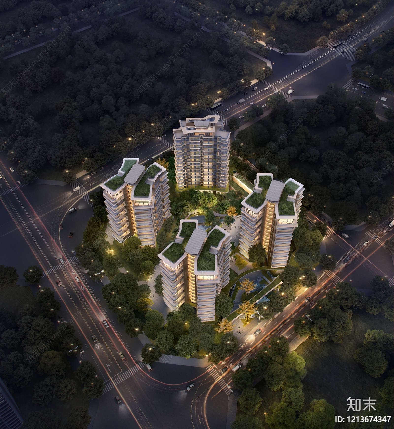 现代轻奢住宅楼建筑cad施工图下载【ID:1213674347】