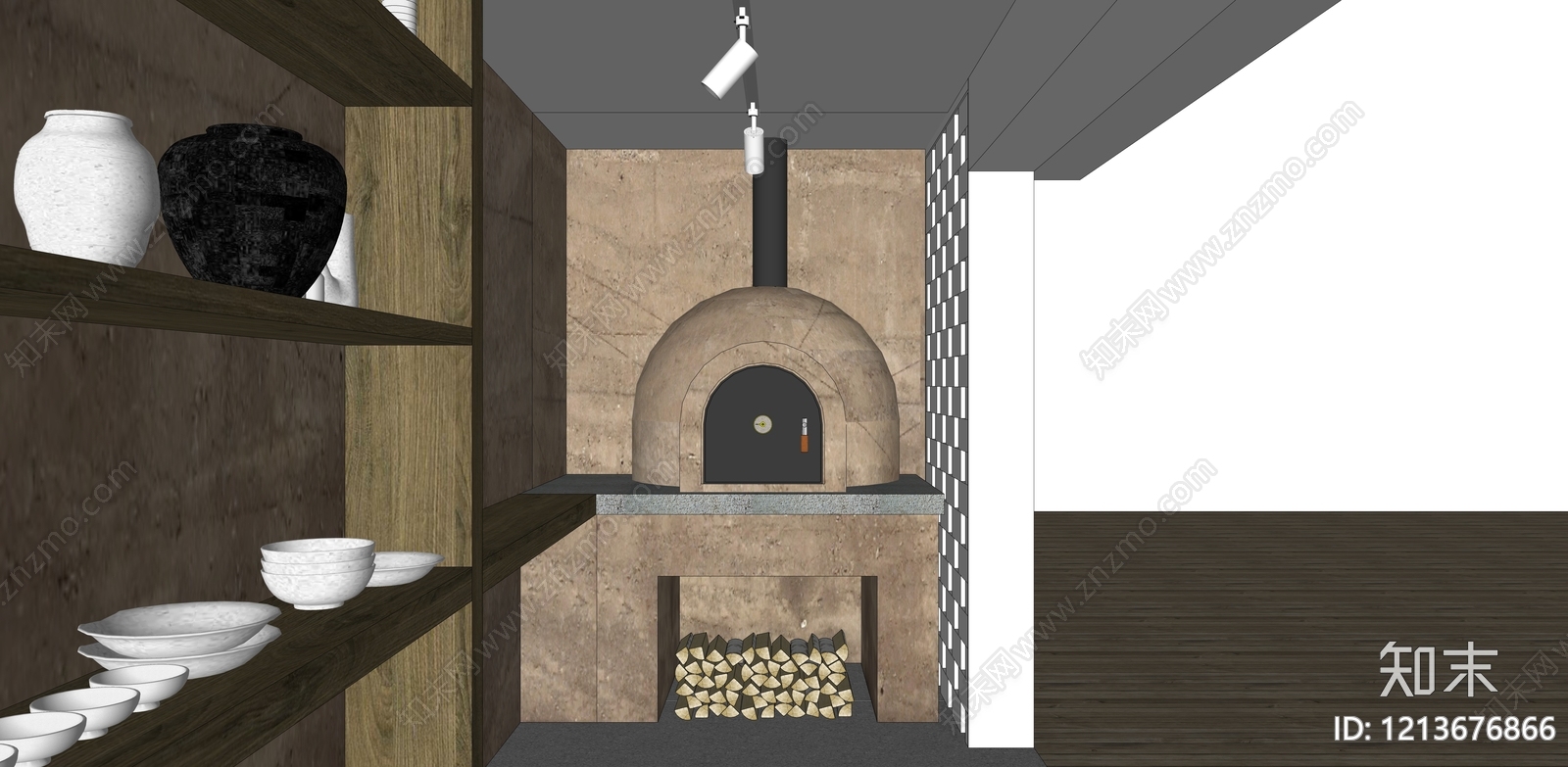 新中式小公建SU模型下载【ID:1213676866】