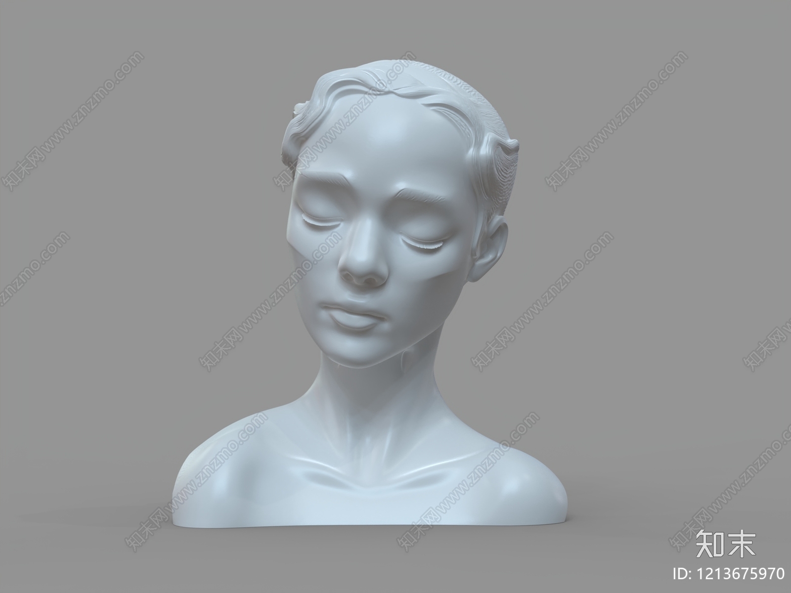 极简主义雕塑风格雕塑摆件3D模型下载【ID:1213675970】
