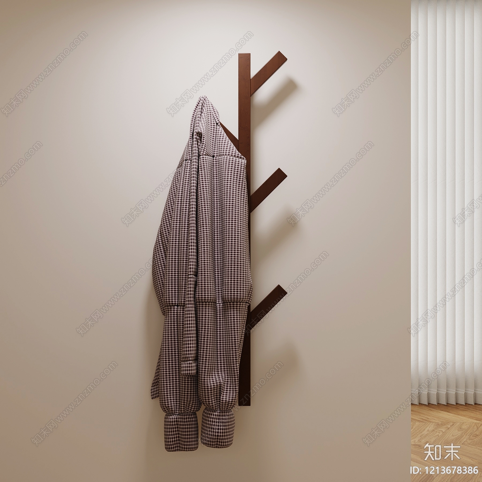 现代简约衣架3D模型下载【ID:1213678386】