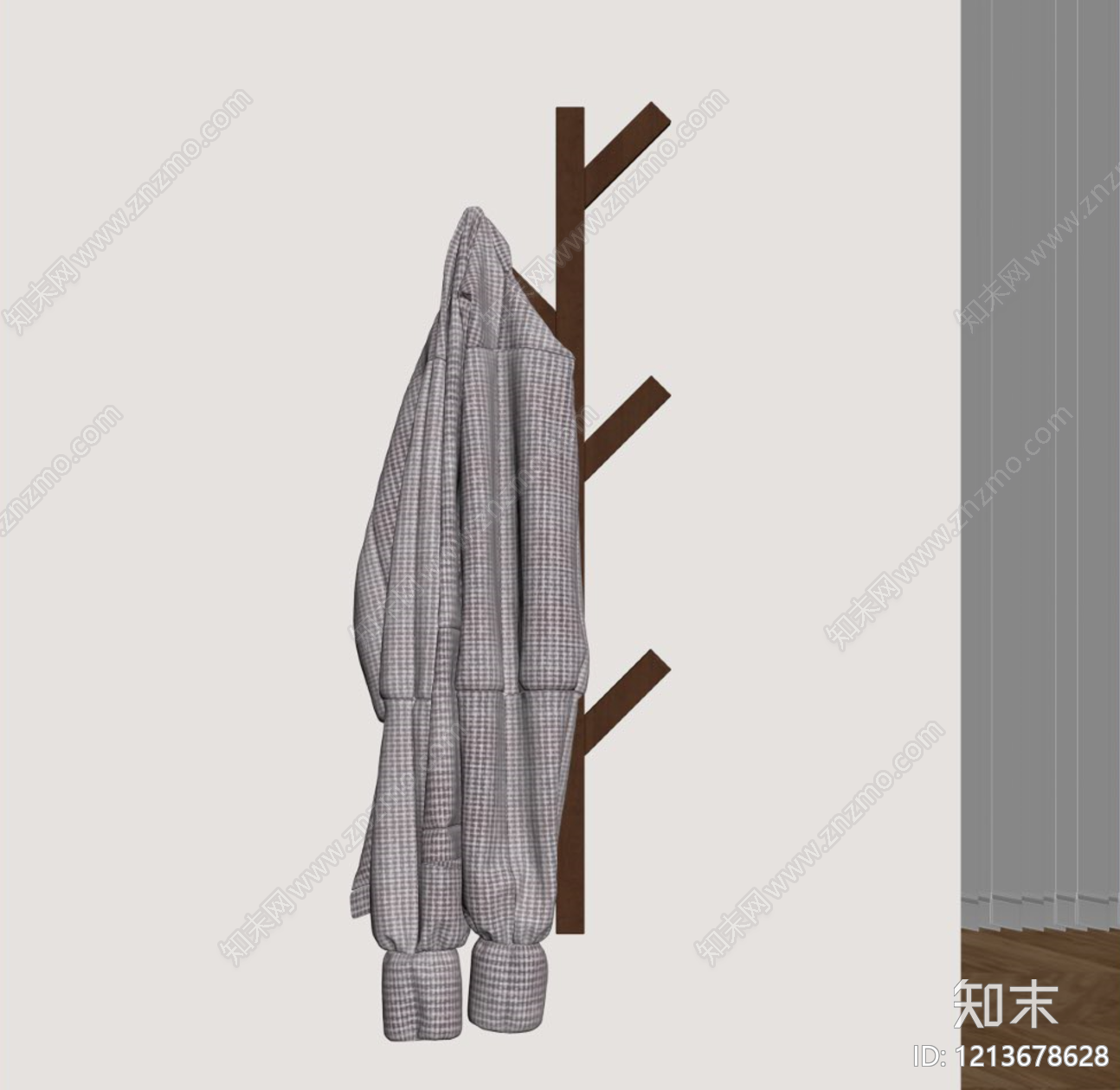 现代衣架SU模型下载【ID:1213678628】