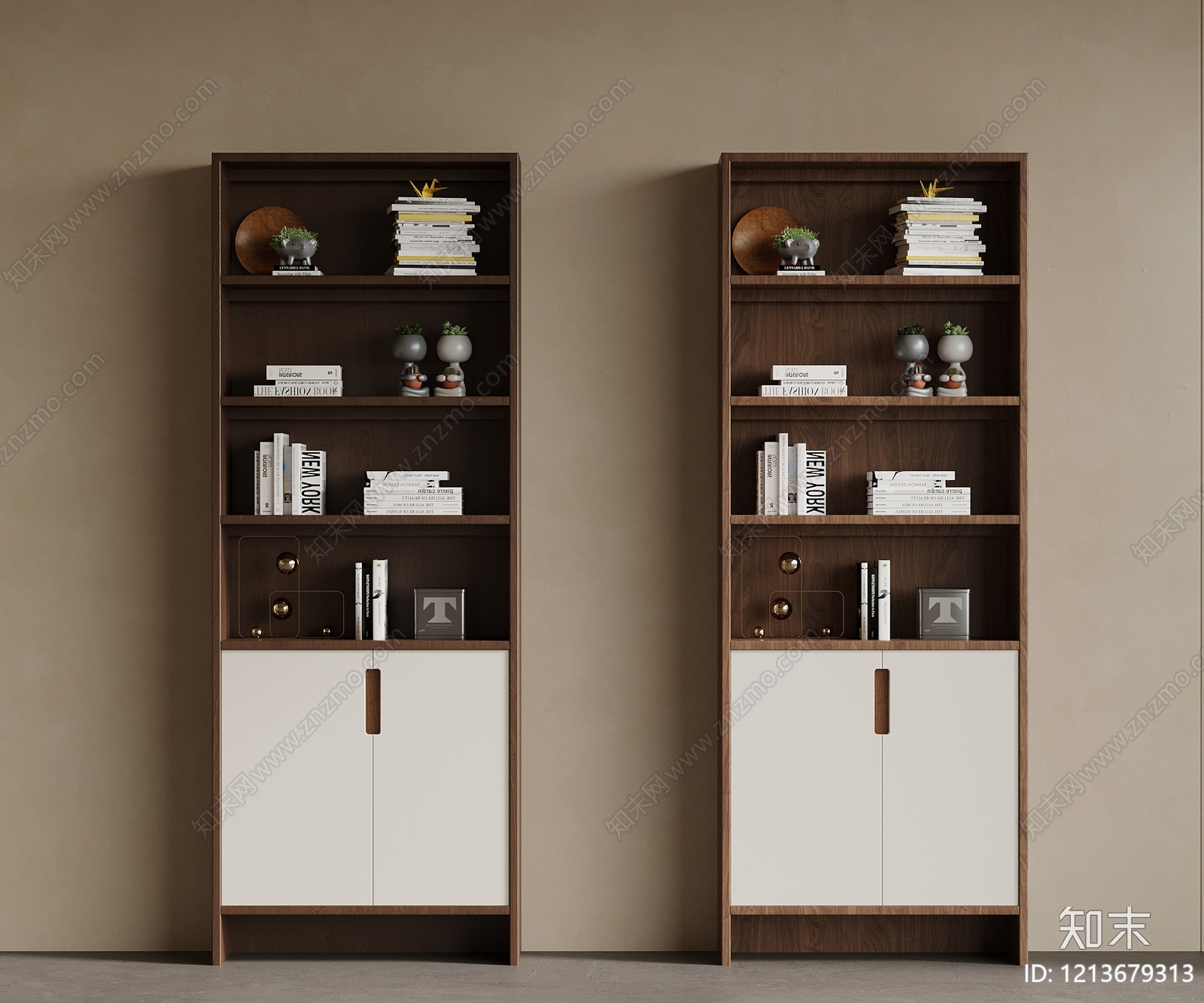 现代简约储物柜3D模型下载【ID:1213679313】