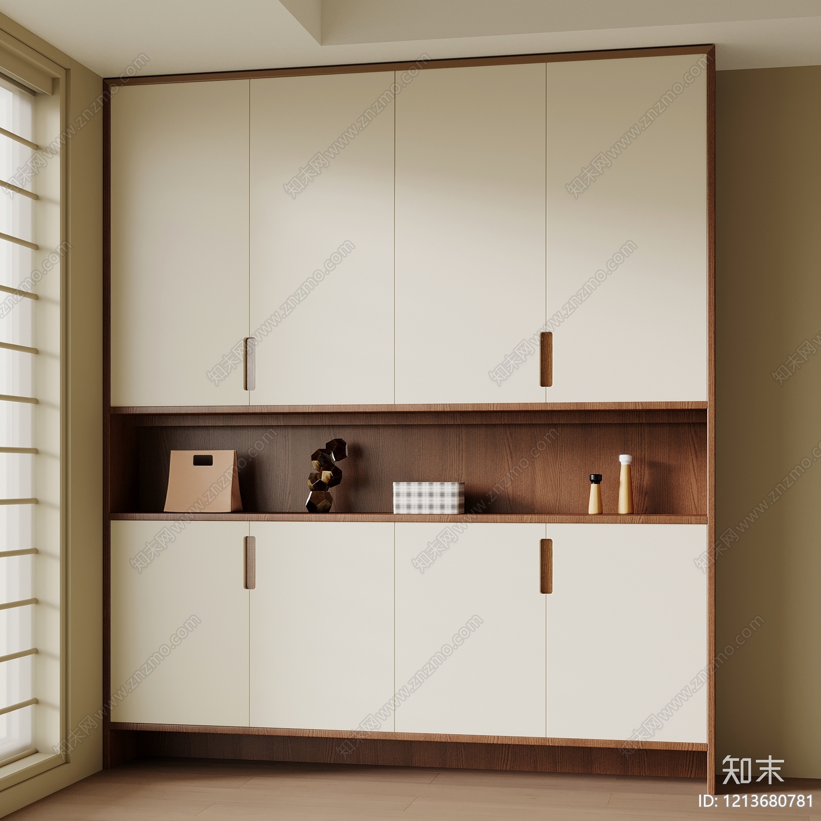 现代玄关柜SU模型下载【ID:1213680781】