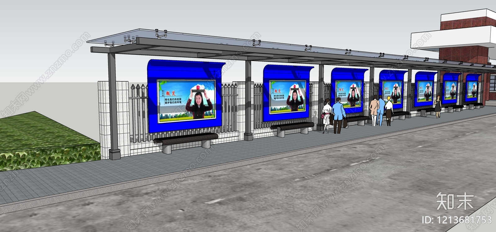 现代连廊SU模型下载【ID:1213681753】