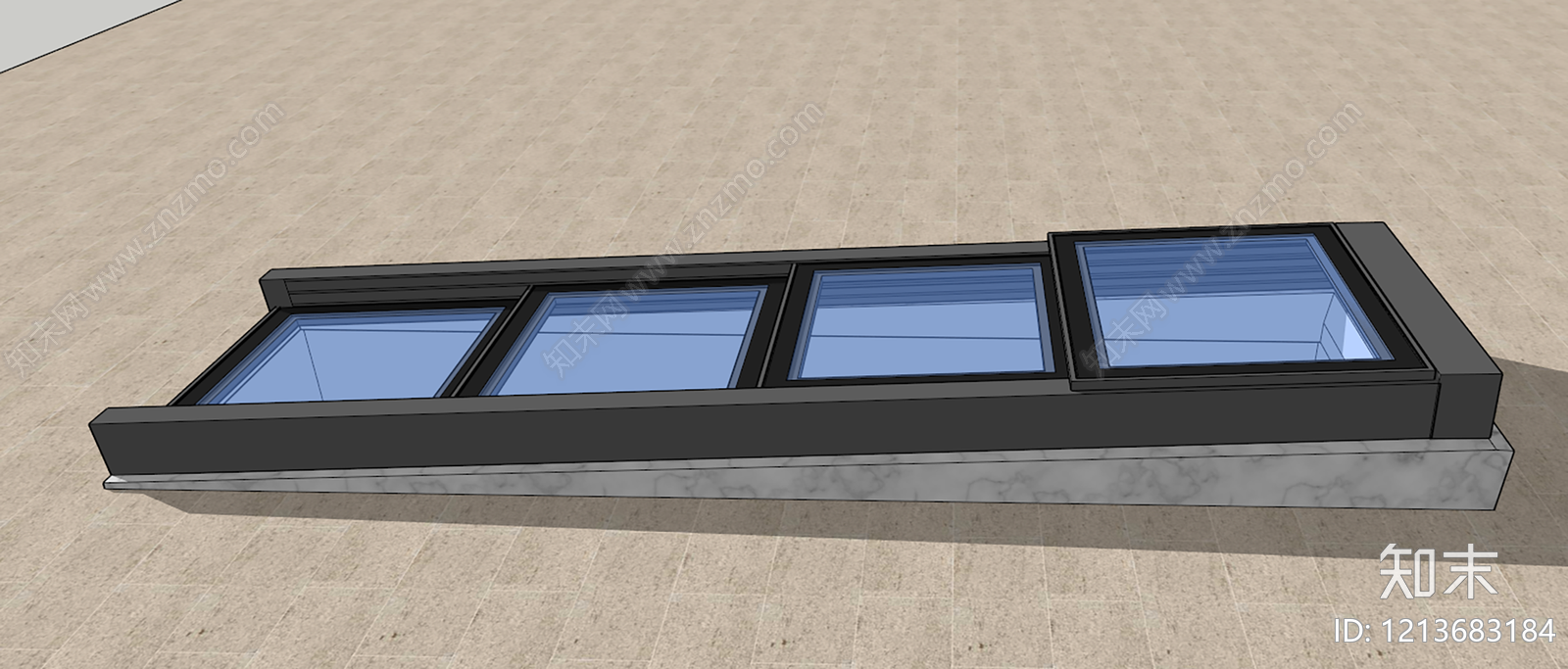 现代天窗SU模型下载【ID:1213683184】
