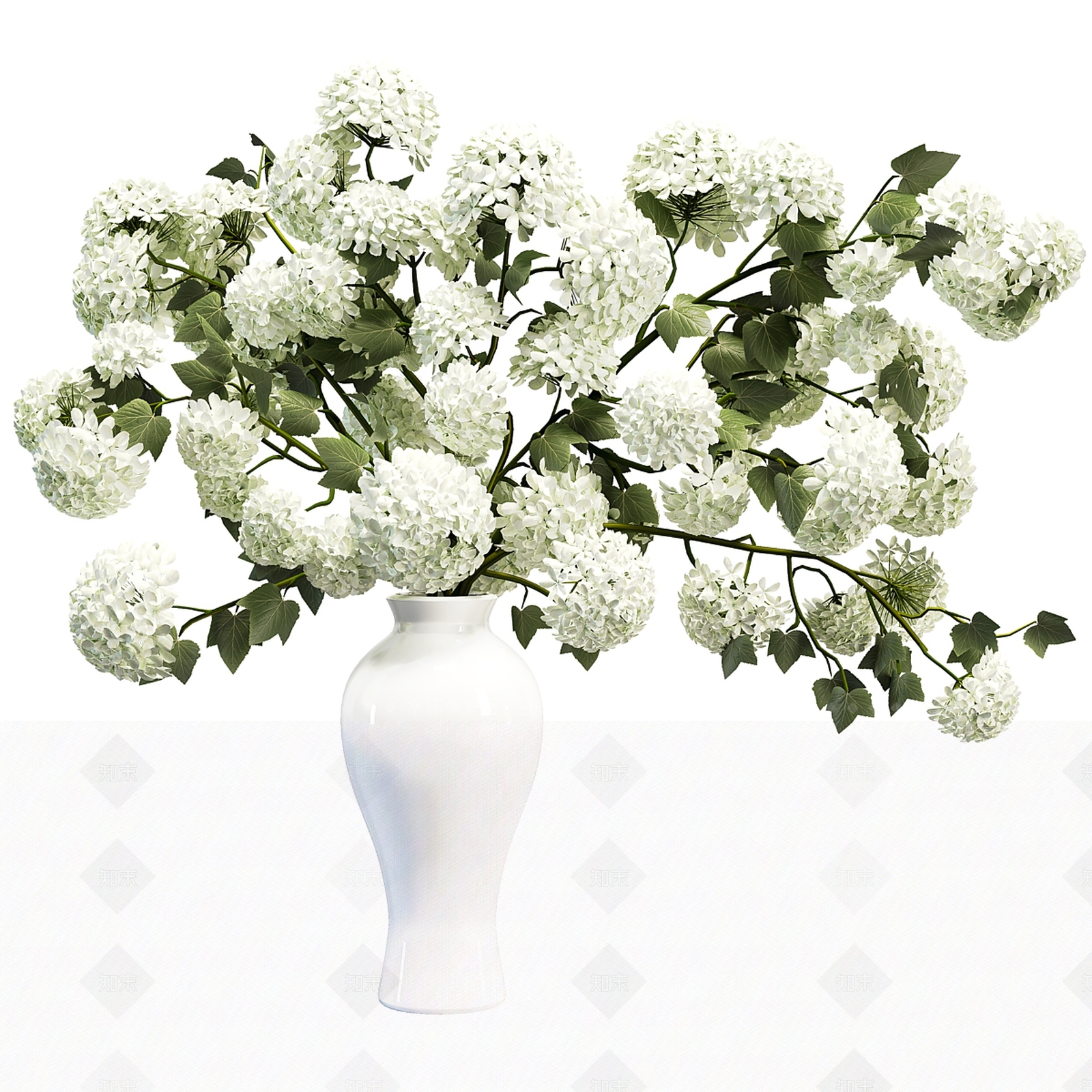 现代简约花艺3D模型下载【ID:1213685323】