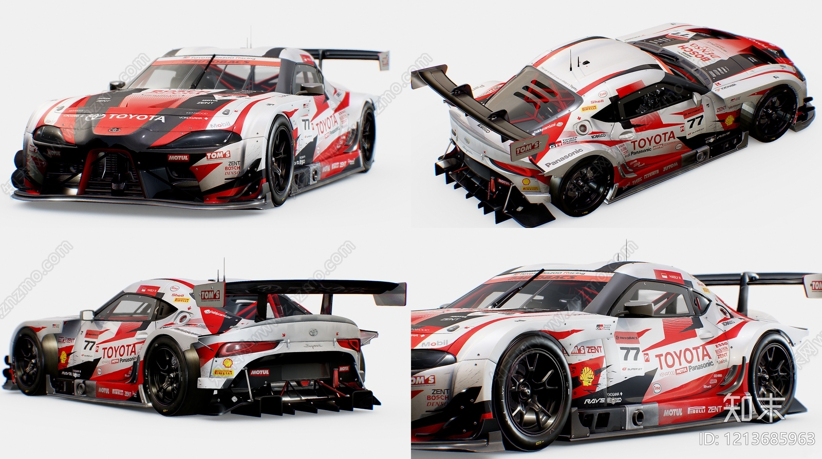 赛车运动风汽车展台SU模型下载【ID:1213685963】