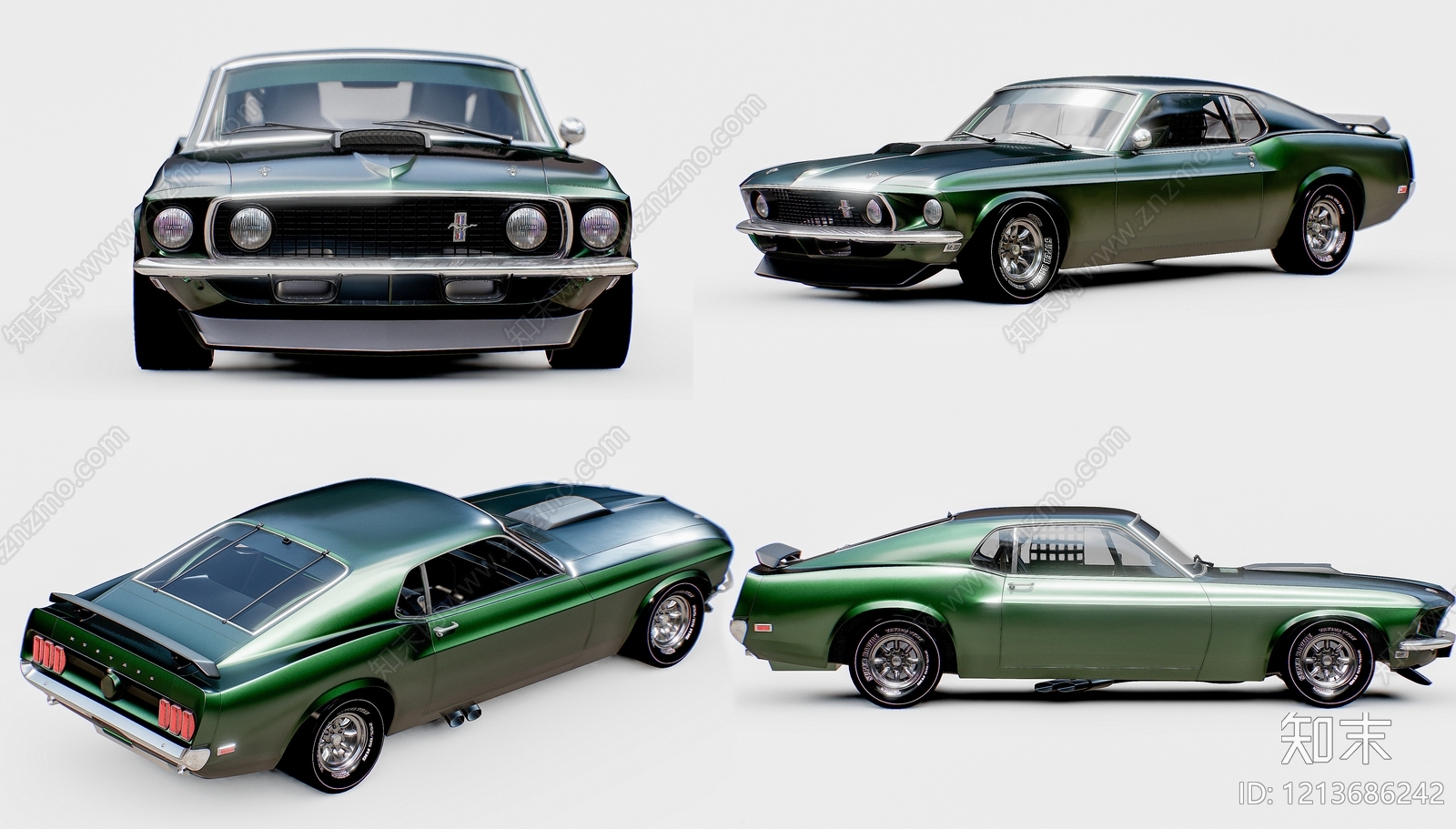 复古汽车展台SU模型下载【ID:1213686242】