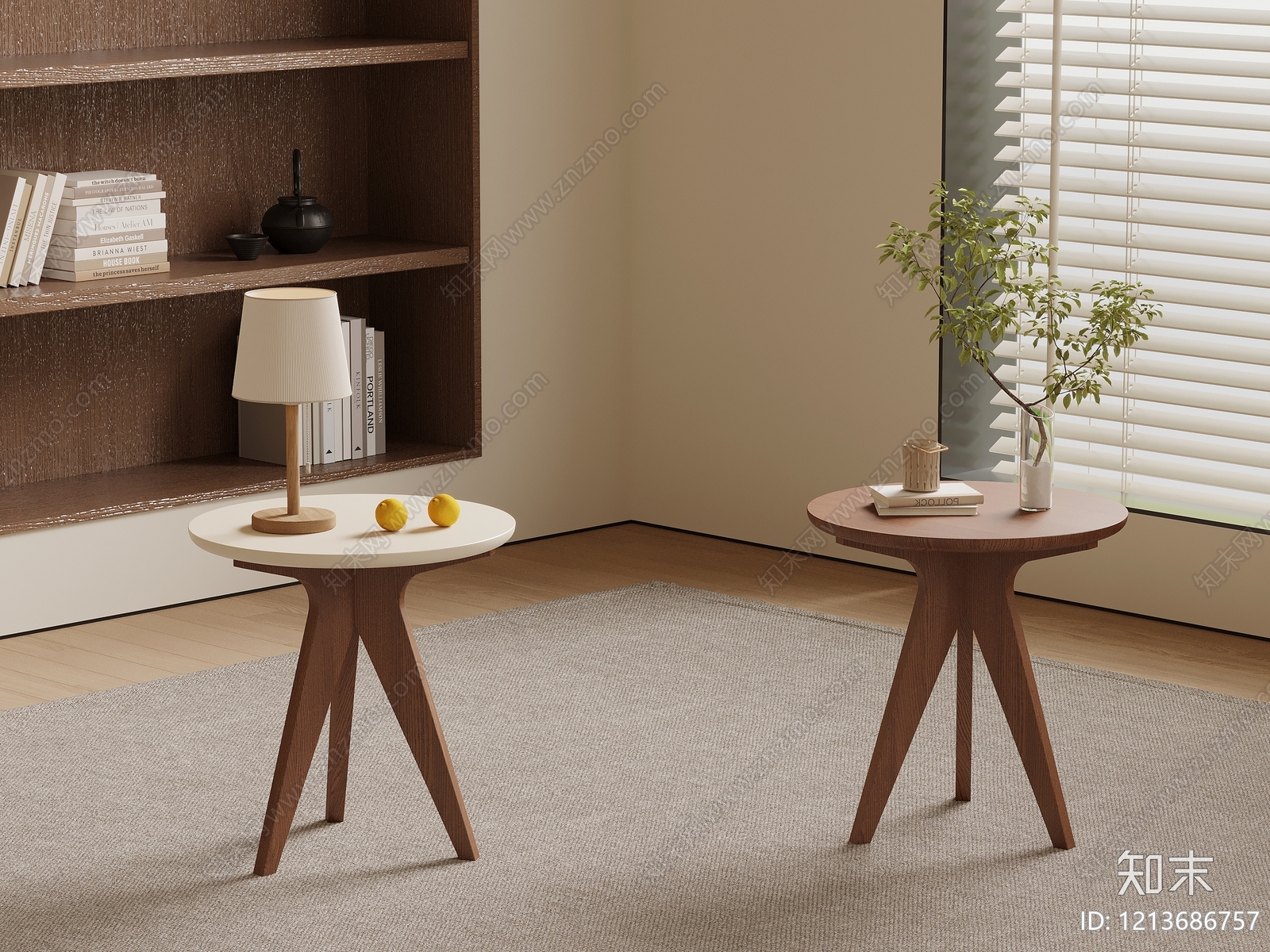 日式边几3D模型下载【ID:1213686757】