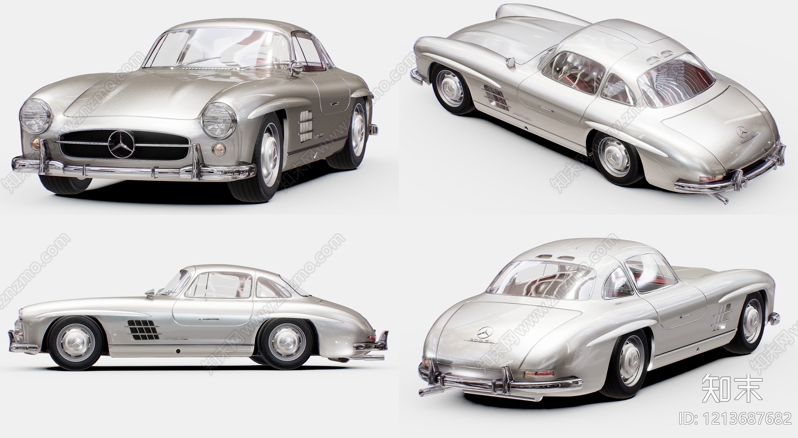 复古汽车展台SU模型下载【ID:1213687682】