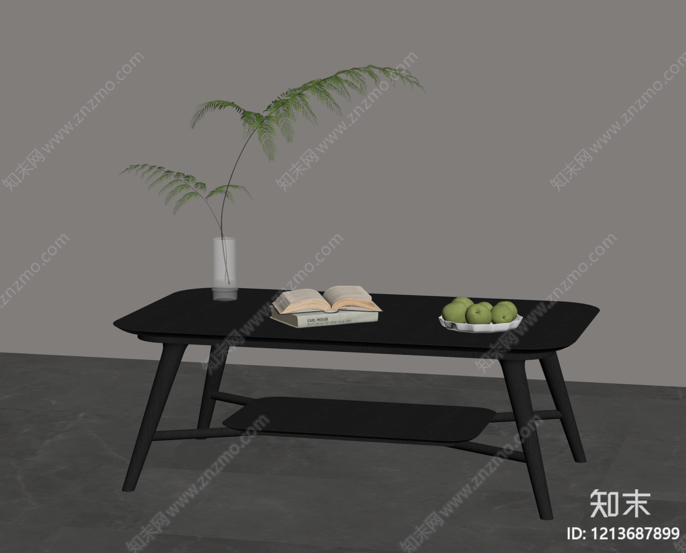 现代简约边几SU模型下载【ID:1213687899】