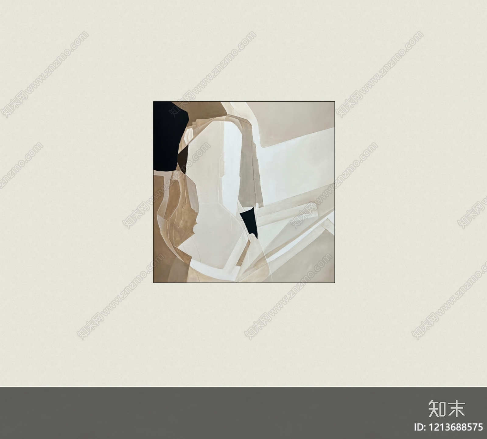 现代挂画SU模型下载【ID:1213688575】