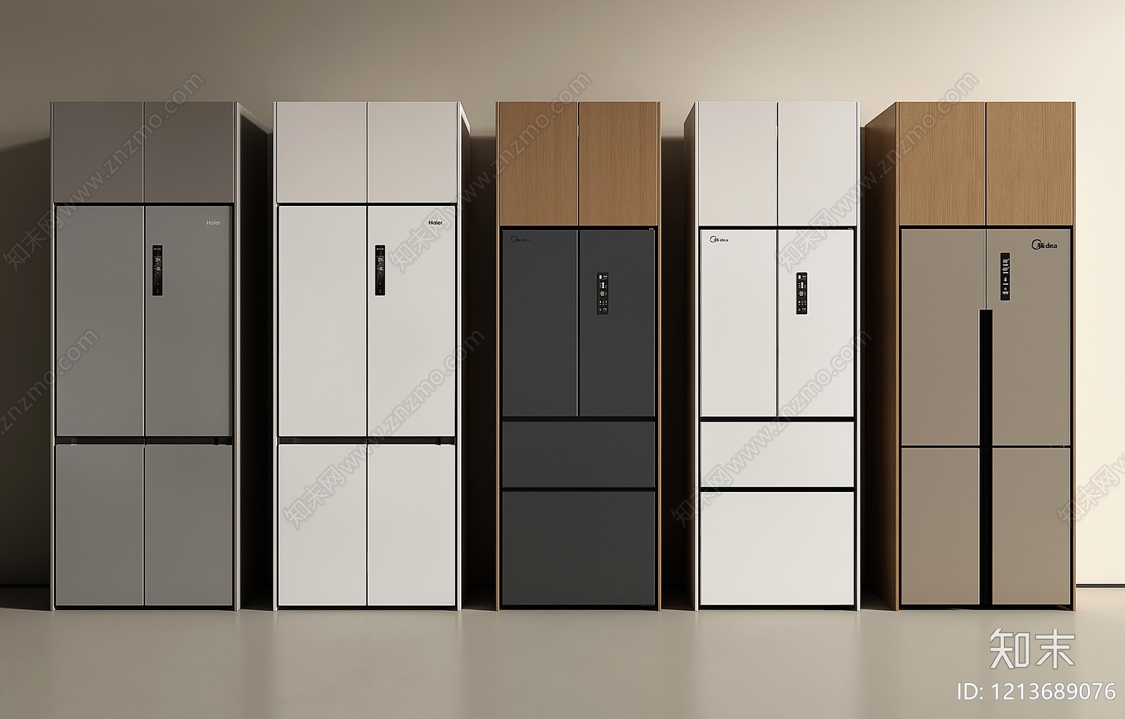 现代简约冰箱SU模型下载【ID:1213689076】