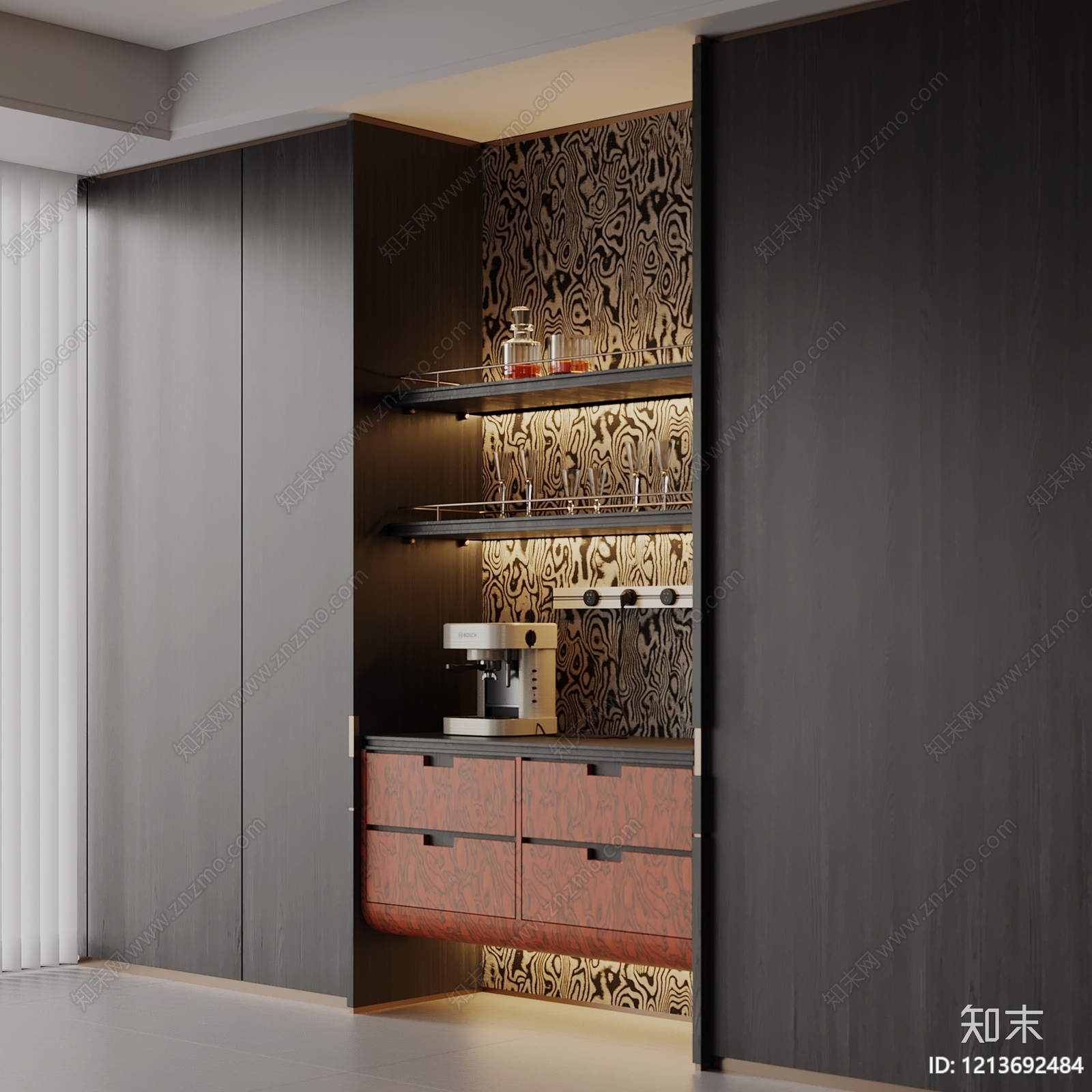 现代简约玄关3D模型下载【ID:1213692484】