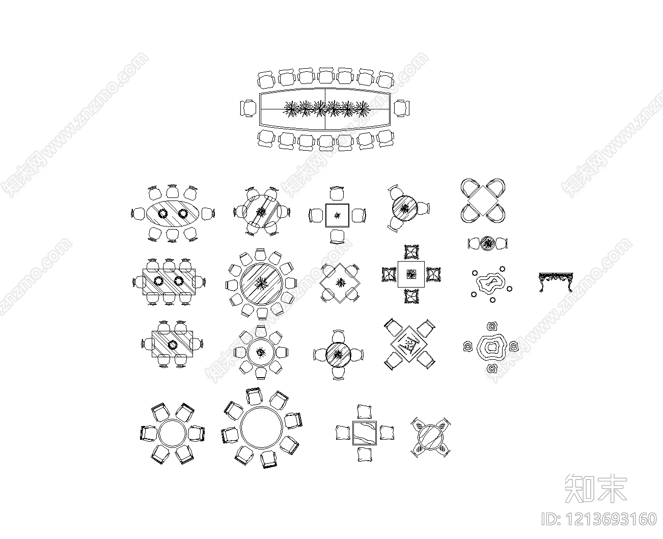 简约桌子施工图下载【ID:1213693160】