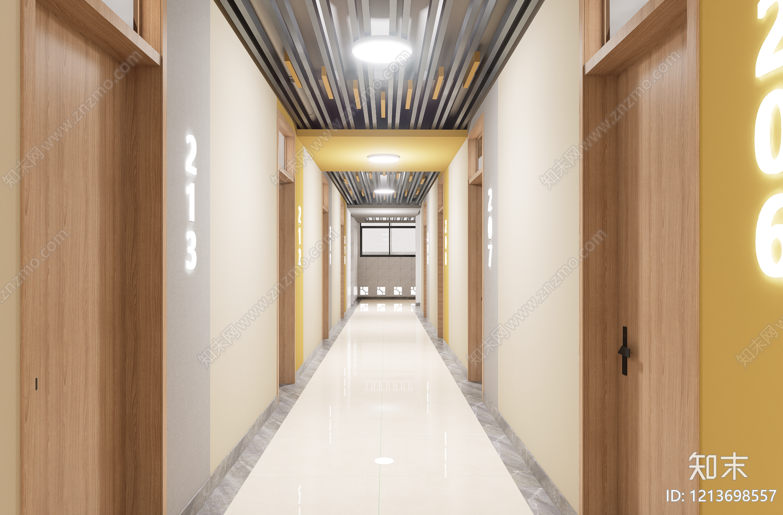 现代简约学生宿舍SU模型下载【ID:1213698557】