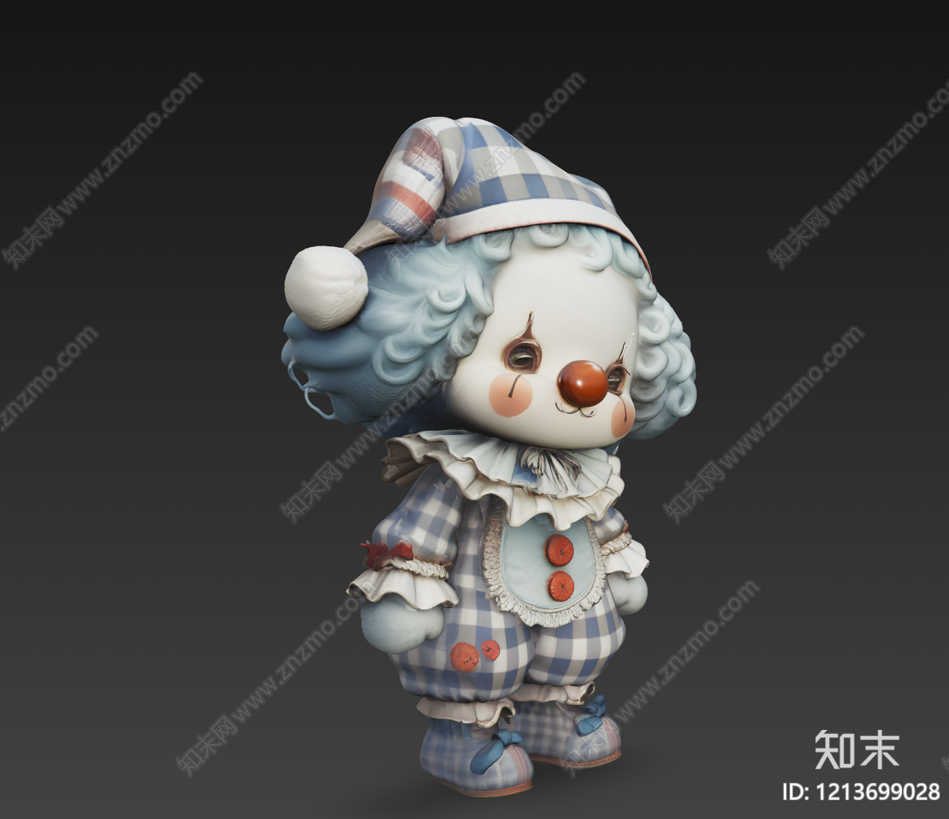 复古玩偶风儿童3D模型下载【ID:1213699028】