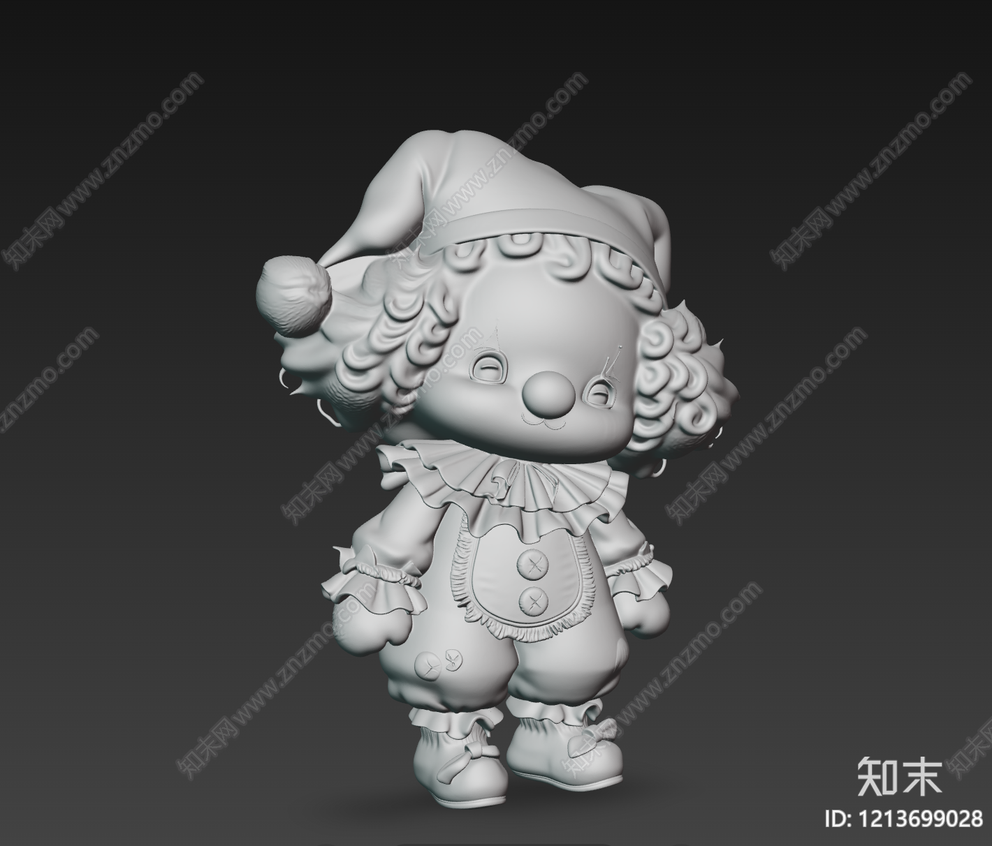 复古玩偶风儿童3D模型下载【ID:1213699028】