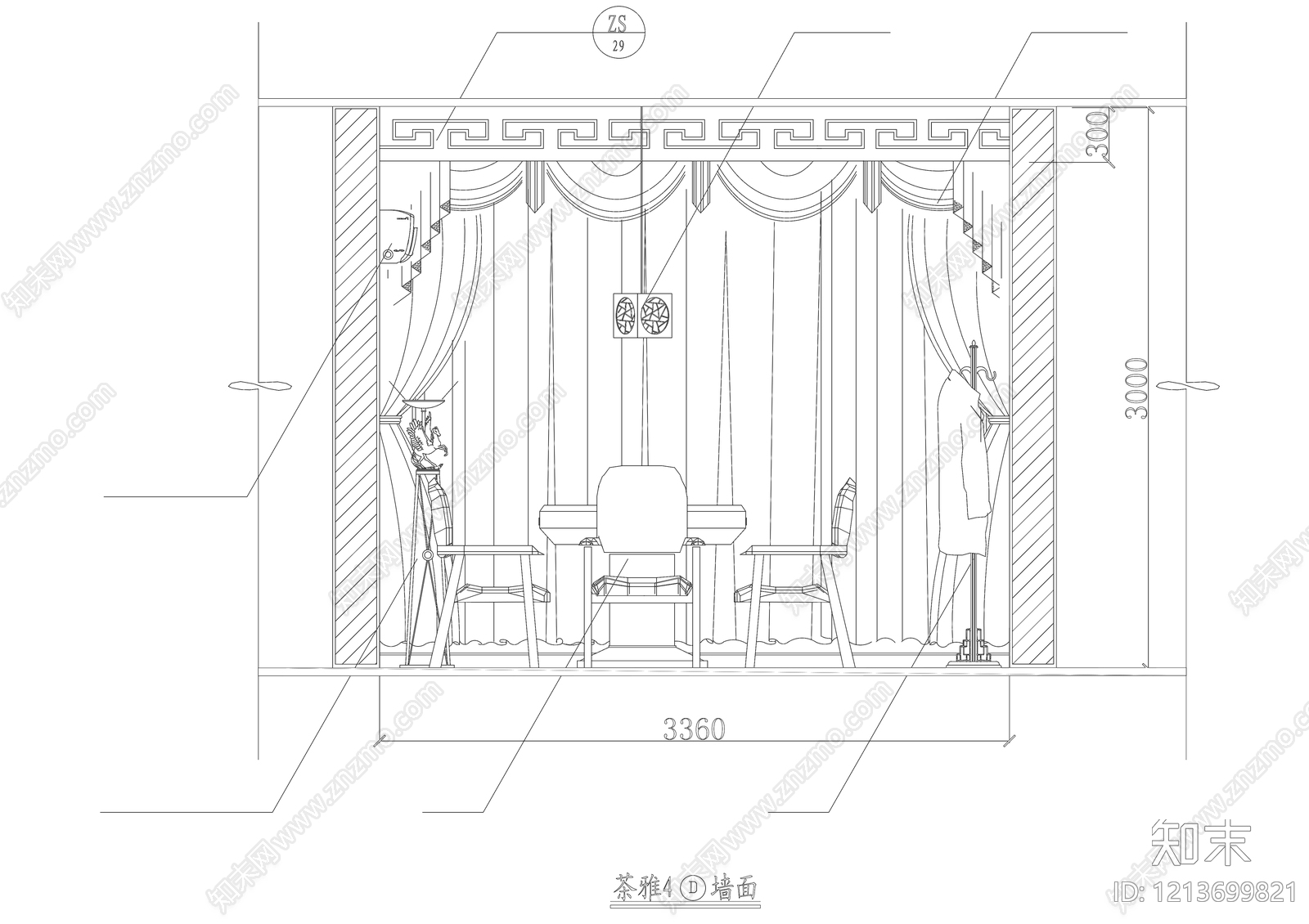 中式酒楼施工图下载【ID:1213699821】