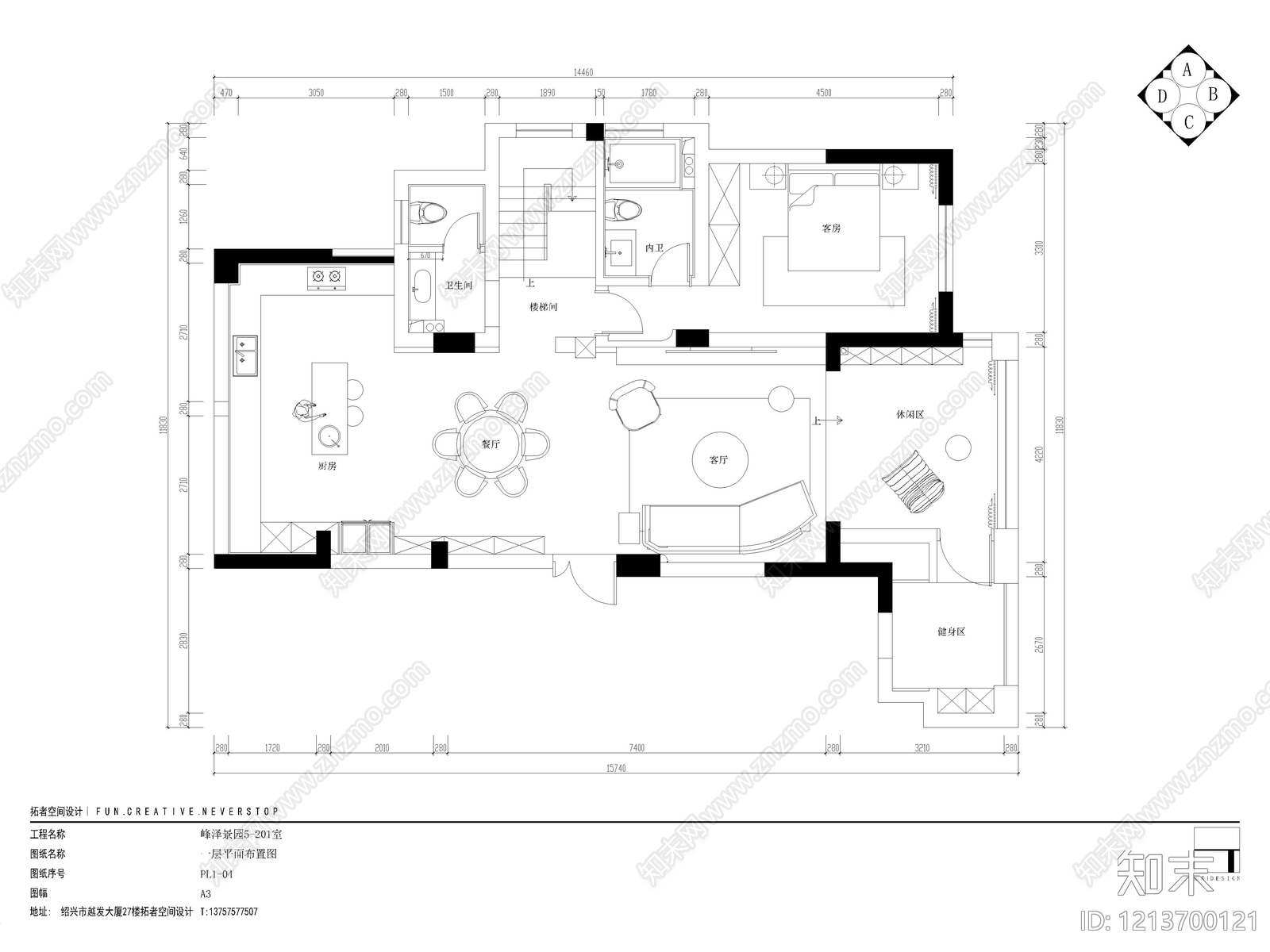 5套奶油风家装住宅大平层样板房CAD施工图效果图cad施工图下载【ID:1213700121】