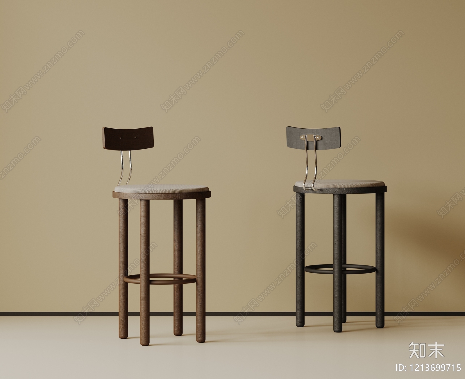 现代简约吧椅SU模型下载【ID:1213699715】