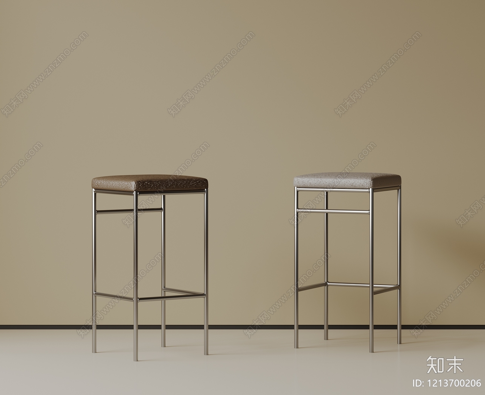 极简吧凳SU模型下载【ID:1213700206】