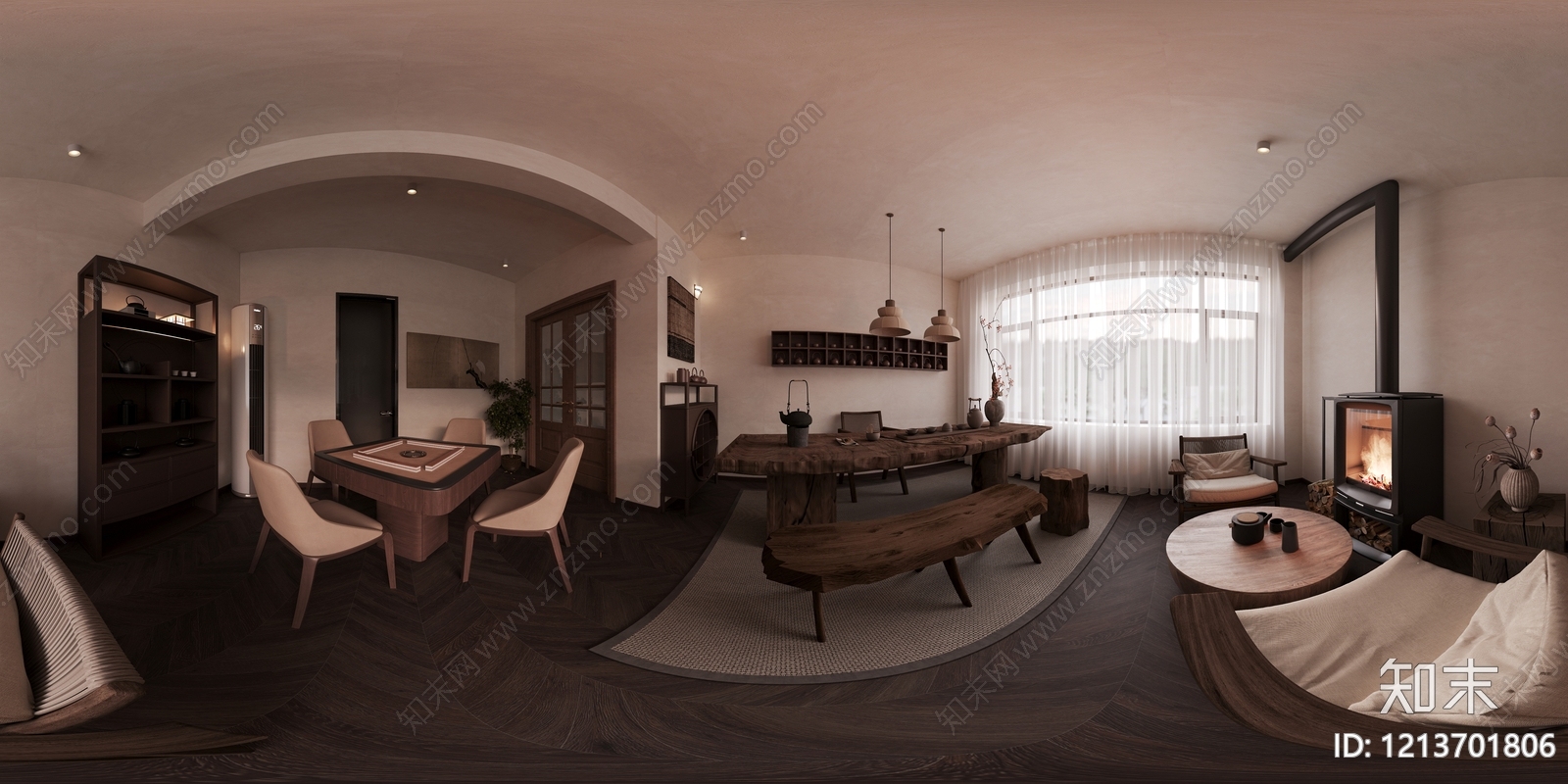 中古风咖啡厅3D模型下载【ID:1213701806】
