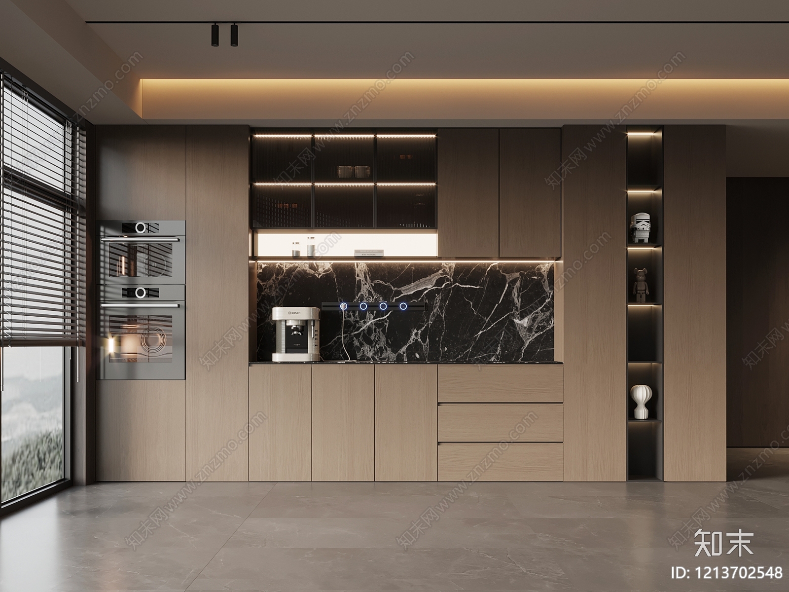 极简酒柜3D模型下载【ID:1213702548】