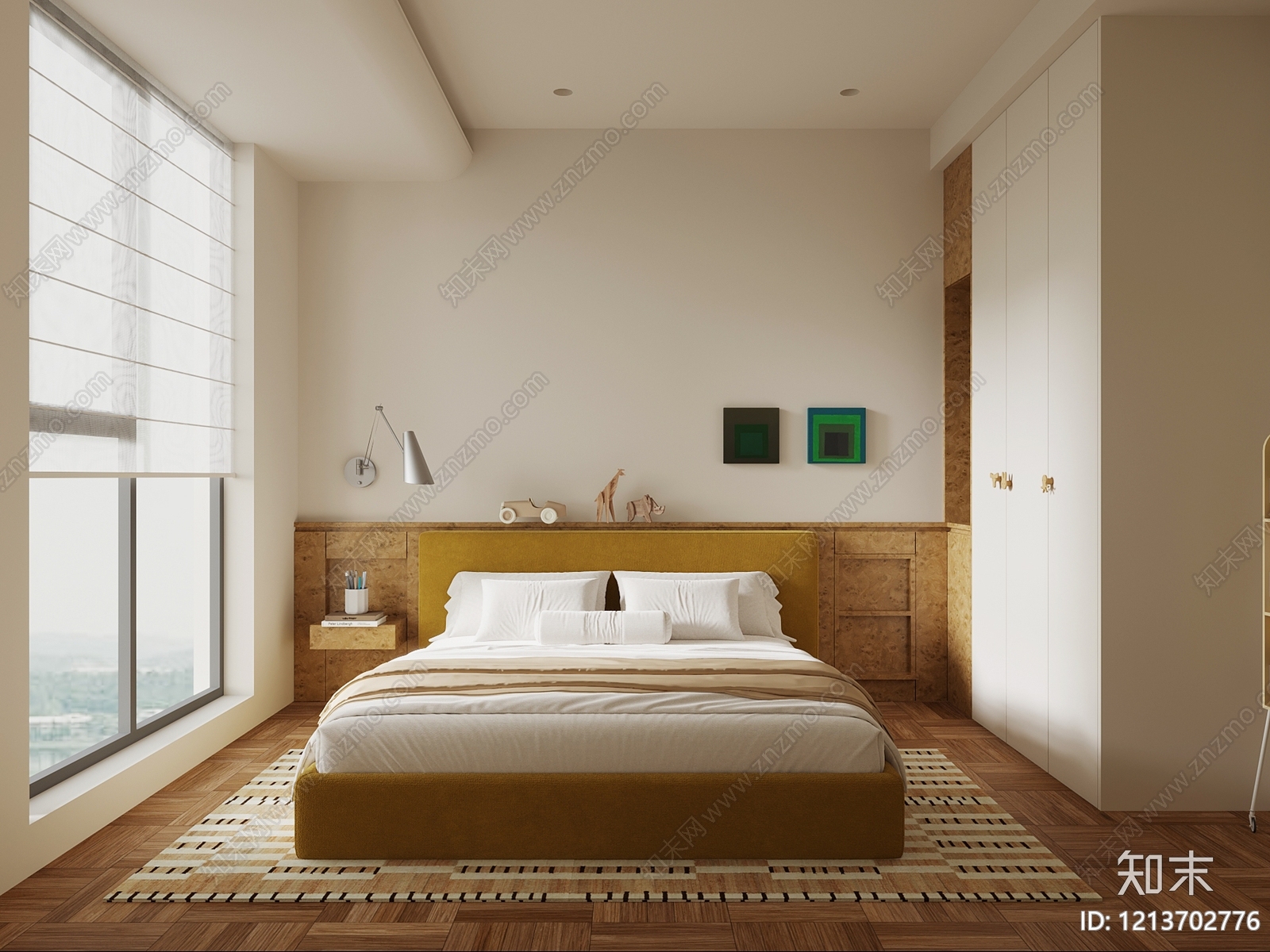 现代简约通用儿童房3D模型下载【ID:1213702776】